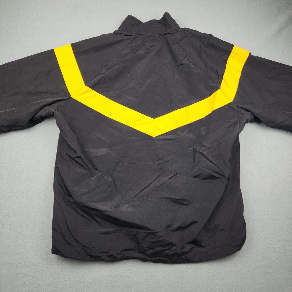 US Army Jacket Mens Medium Black APFU Physical Fitness Zip Nylon PT Uniform - Picture 6 of 8